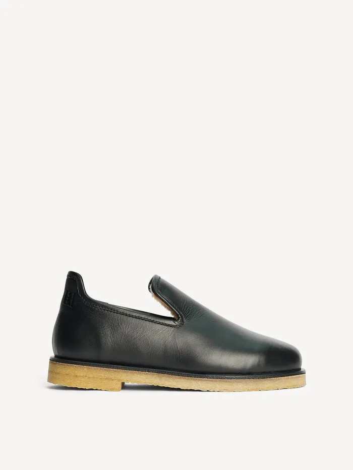 Shoes Women By Malene Birger Romine Leather Slippers Black