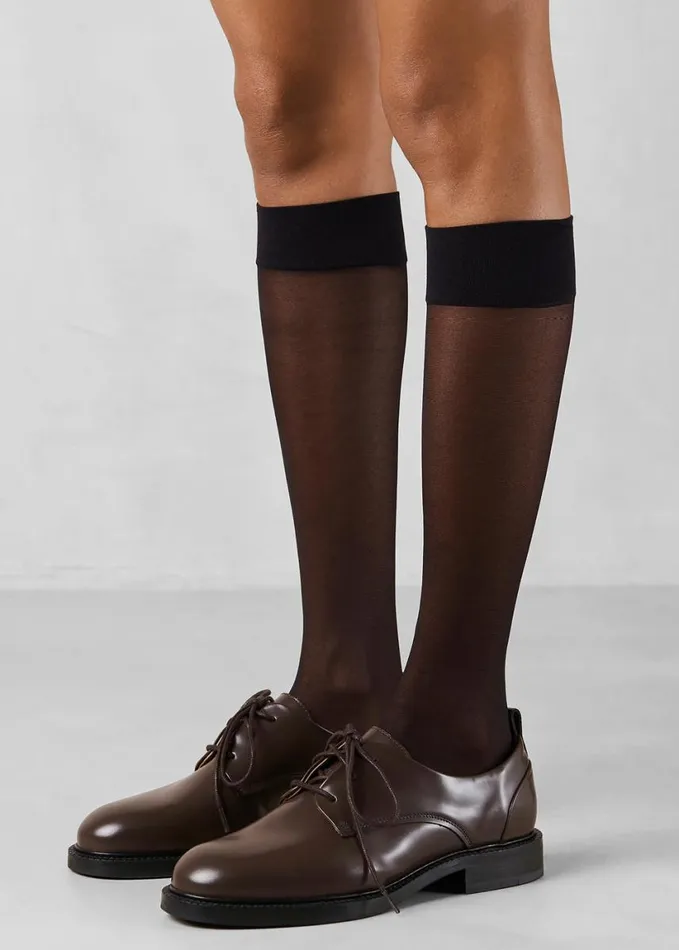 Shoes Women The Frankie Shop Alohas Langston Leather Oxfords 8211 Brown