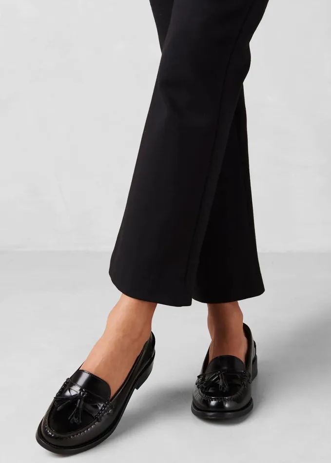 Shoes Women The Frankie Shop Alohas Terrane Leather Loafers 8211 Black