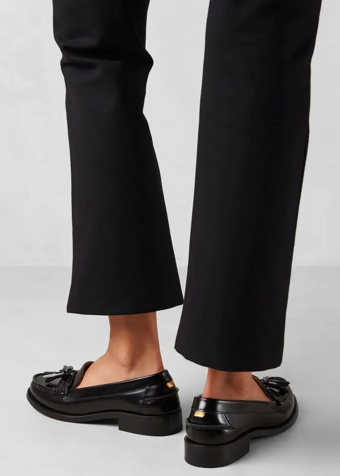 Shoes Women The Frankie Shop Alohas Terrane Leather Loafers 8211 Black