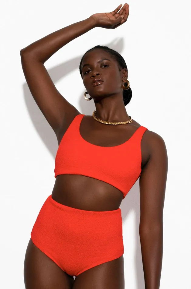 Shop Bikini Tops Mara Hoffman Lira Bikini Top Orange Shop Bikini Tops Mara Hoffman Lira Bikini Top Orange