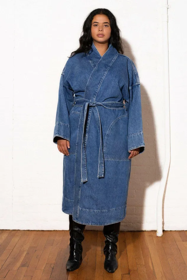 Shop Extended Sizes Mara Hoffman Extended Adrian Jacket Blue Shop Extended Sizes Mara Hoffman Extended Adrian Jacket Blue