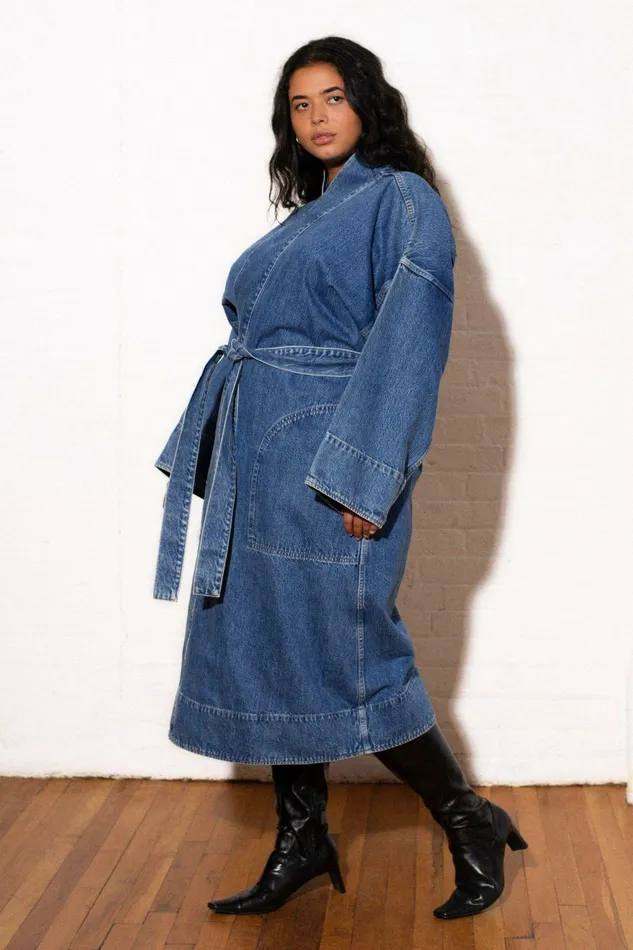 Shop Extended Sizes Mara Hoffman Extended Adrian Jacket Blue Shop Extended Sizes Mara Hoffman Extended Adrian Jacket Blue