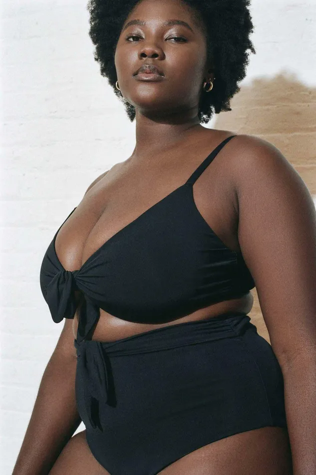 Shop Extended Sizes Mara Hoffman Extended Carla Bikini Top Black Shop Extended Sizes Mara Hoffman Extended Carla Bikini Top Black