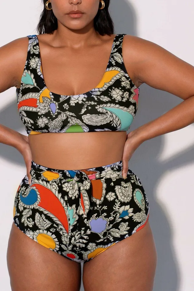 Shop Extended Sizes Mara Hoffman Extended Jay Bikini Bottom Black Shop Extended Sizes Mara Hoffman Extended Jay Bikini Bottom Black
