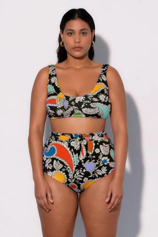 Shop Extended Sizes Mara Hoffman Extended Jay Bikini Bottom Black Shop Extended Sizes Mara Hoffman Extended Jay Bikini Bottom Black