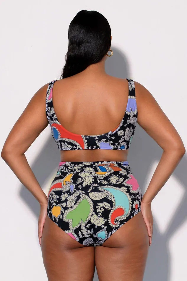 Shop Extended Sizes Mara Hoffman Extended Jay Bikini Bottom Black Shop Extended Sizes Mara Hoffman Extended Jay Bikini Bottom Black