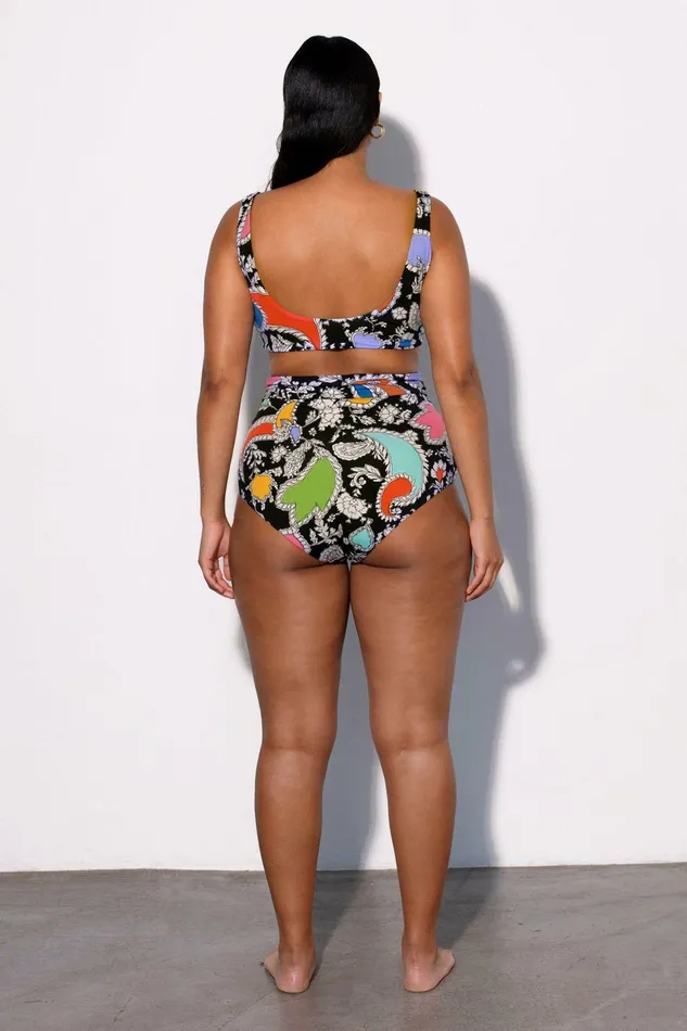 Shop Extended Sizes Mara Hoffman Extended Jay Bikini Bottom Black Shop Extended Sizes Mara Hoffman Extended Jay Bikini Bottom Black