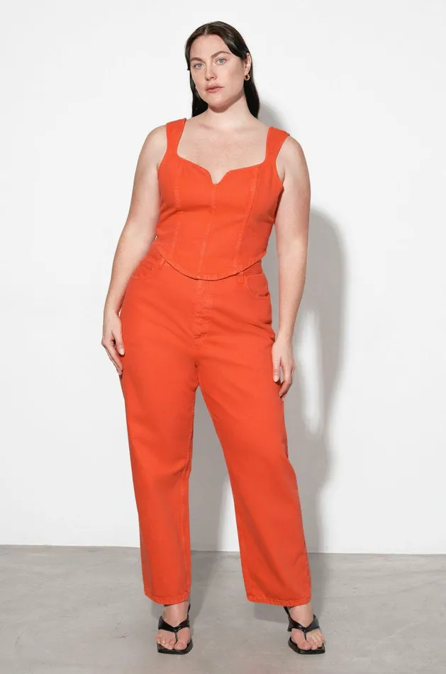 Shop Extended Sizes Mara Hoffman Extended Milla Top Orange Shop Extended Sizes Mara Hoffman Extended Milla Top Orange