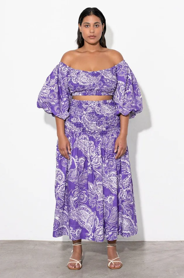 Shop Extended Sizes Mara Hoffman Extended Pier Top Purple Shop Extended Sizes Mara Hoffman Extended Pier Top Purple