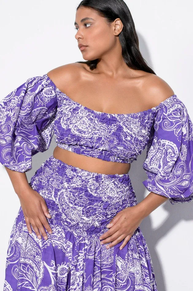 Shop Extended Sizes Mara Hoffman Extended Pier Top Purple Shop Extended Sizes Mara Hoffman Extended Pier Top Purple