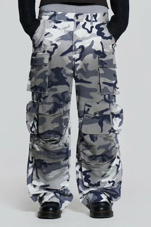 Siberia Camo Cargos Grey WomenMen Jaded London Colossus Jeans