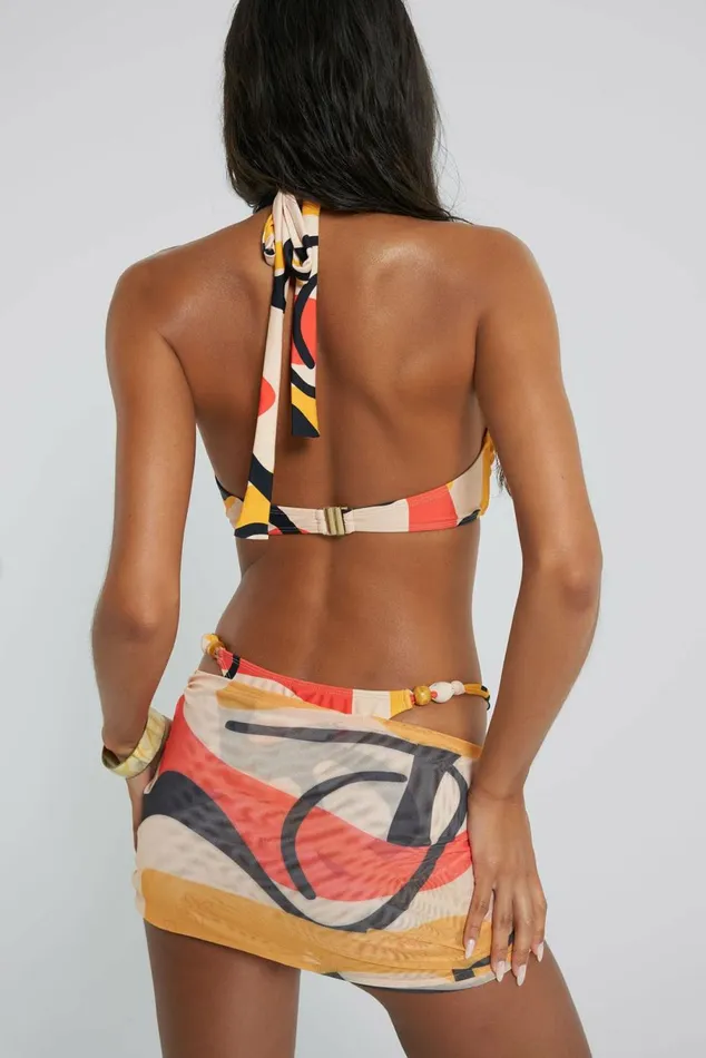 Sierra Beaded Bandeau Bikini Top Multi Women Jaded London Bikini Tops