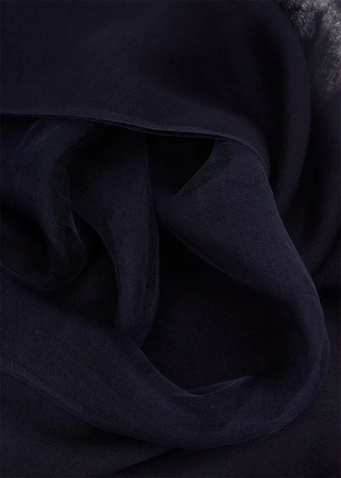 Silk Blend Scarf Navy Women Phase Eight Scarves