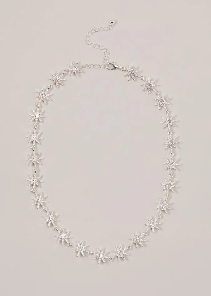 Silver Plated Star Necklace Silver Women Phase Eight Jewellery