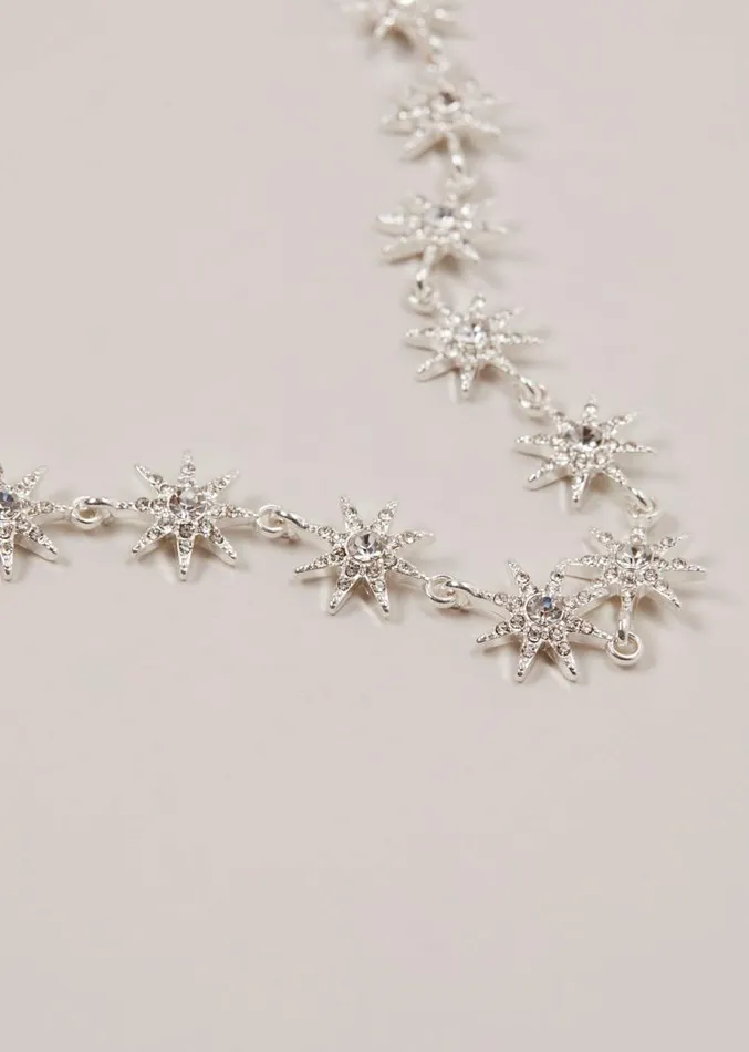 Silver Plated Star Necklace Silver Women Phase Eight Jewellery