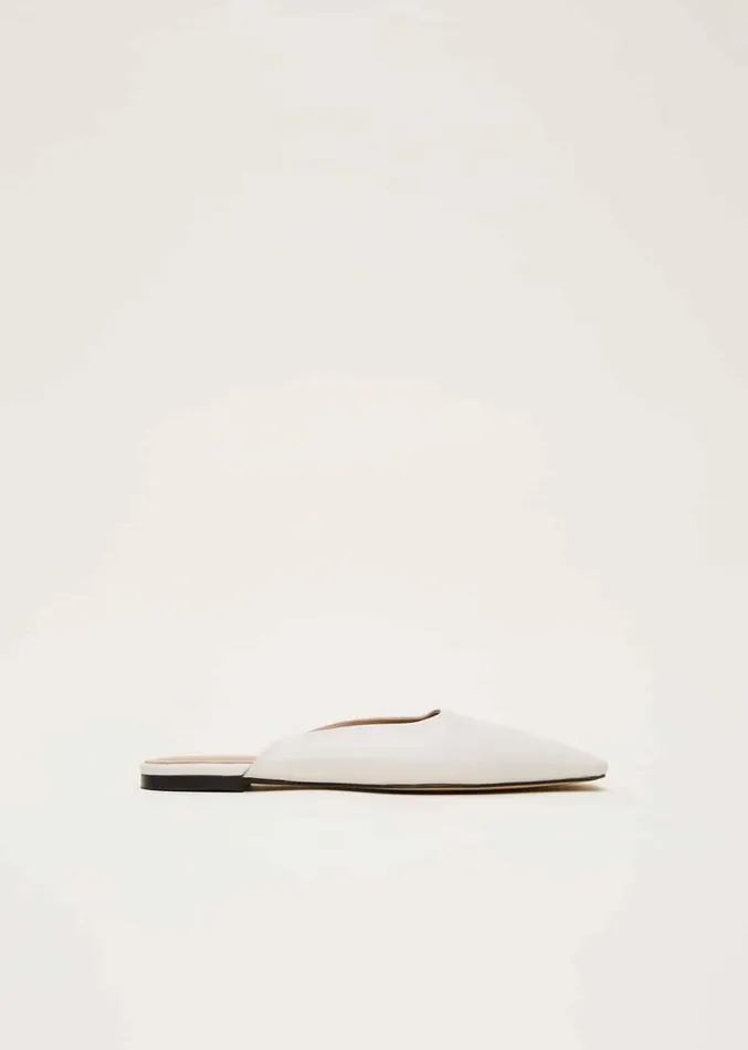 Slip On Mule Shoe Ivory Women Phase Eight Flats