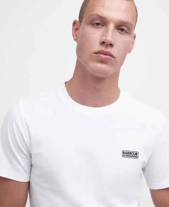 Small Logo TShirt Classic Whiteclassic Black Men Barbour TShirts