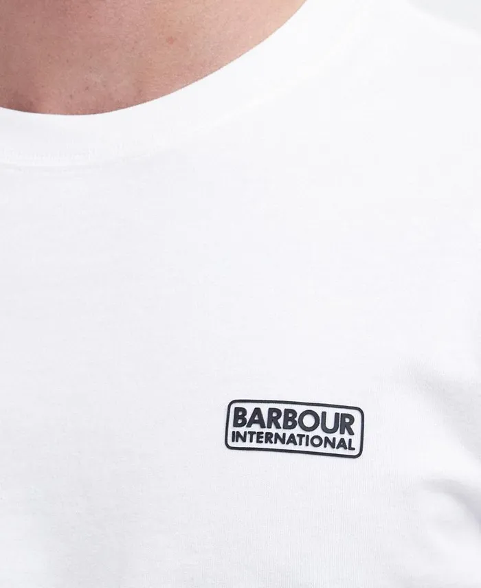 Small Logo TShirt Classic Whiteclassic Black Men Barbour TShirts
