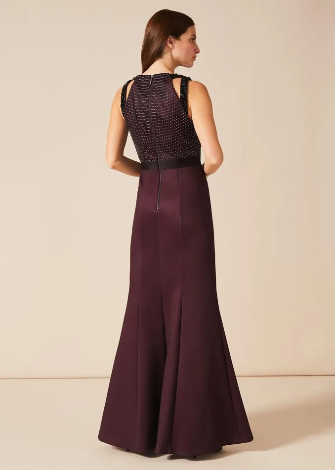 Sofia Beaded Bodice Dress Port Women Phase Eight Dresses