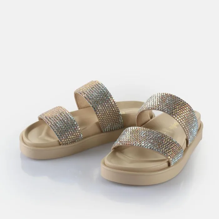 Sol Tss Glam Cream Buffalo Sandals and Slides Sol Tss Glam Cream Buffalo Sandals and Slides