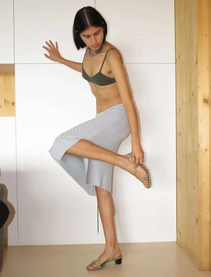 Solteira Light Blue Women Paloma Wool Skirts