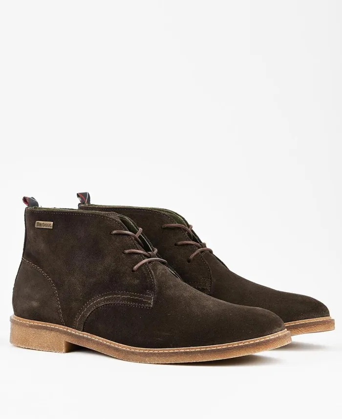 Sonoran Desert Boots Black Suede Men Barbour Boots