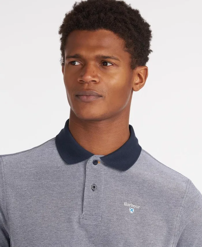 Sports Polo Mix Shirt Chambray Men Barbour Polo Shirts