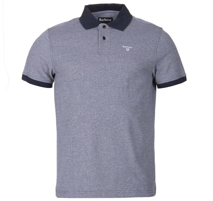 Sports Polo Mix Shirt Chambray Men Barbour Polo Shirts