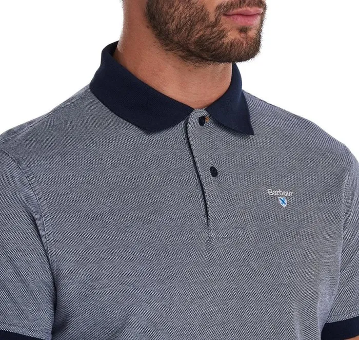 Sports Polo Mix Shirt Chambray Men Barbour Polo Shirts