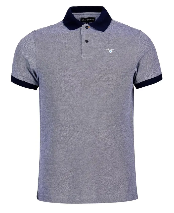 Sports Polo Mix Shirt Chambray Men Barbour Polo Shirts
