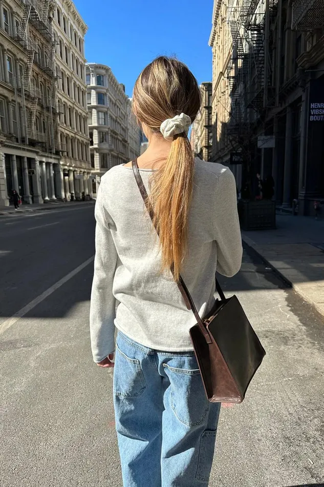 Square Purse Brown Women Brandy Melville Bags and Backpacks