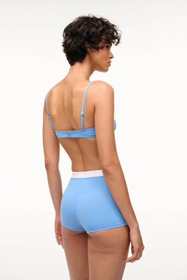 STAUD Bikinis Women STAUD NELL SWIM SKIRT AZURE WHITE STAUD Bikinis Women STAUD NELL SWIM SKIRT AZURE WHITE