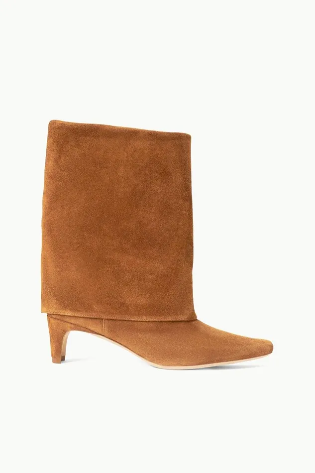 STAUD Boots Women STAUD WALLY FOLDOVER BOOT TAN