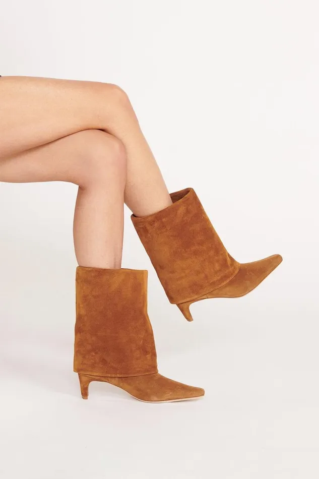 STAUD Boots Women STAUD WALLY FOLDOVER BOOT TAN STAUD Boots Women STAUD WALLY FOLDOVER BOOT TAN