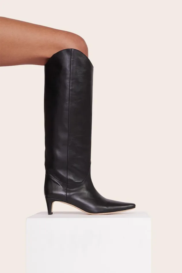STAUD Boots Women STAUD WESTERN WALLY BOOT BLACK STAUD Boots Women STAUD WESTERN WALLY BOOT BLACK