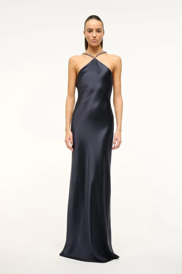 STAUD Bridal Women STAUD CADENCE DRESS NAVY