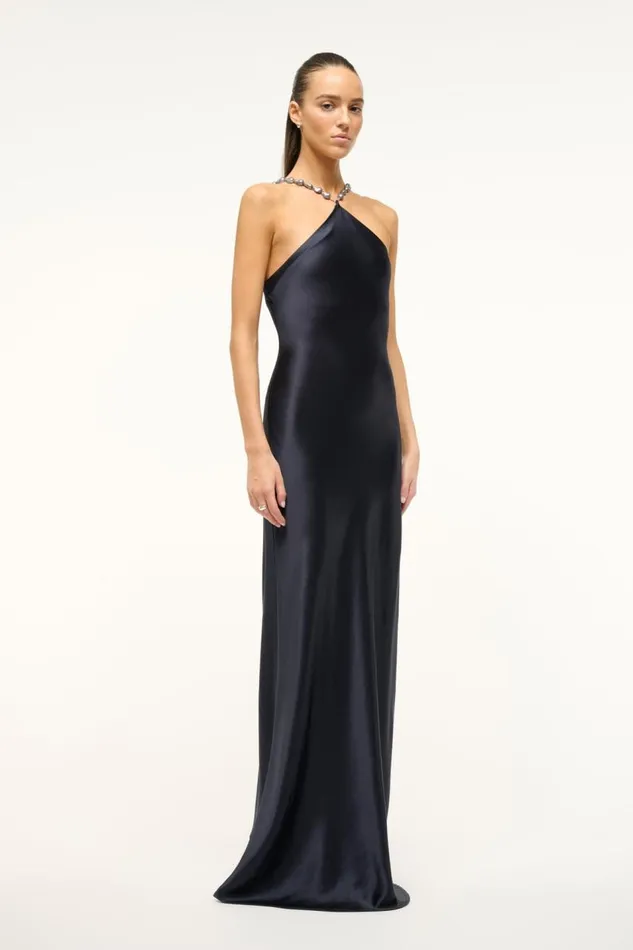 STAUD Bridal Women STAUD CADENCE DRESS NAVY STAUD Bridal Women STAUD CADENCE DRESS NAVY