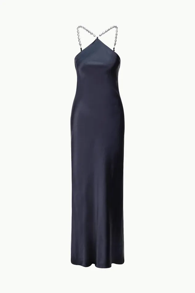 STAUD Bridal Women STAUD CADENCE DRESS NAVY STAUD Bridal Women STAUD CADENCE DRESS NAVY