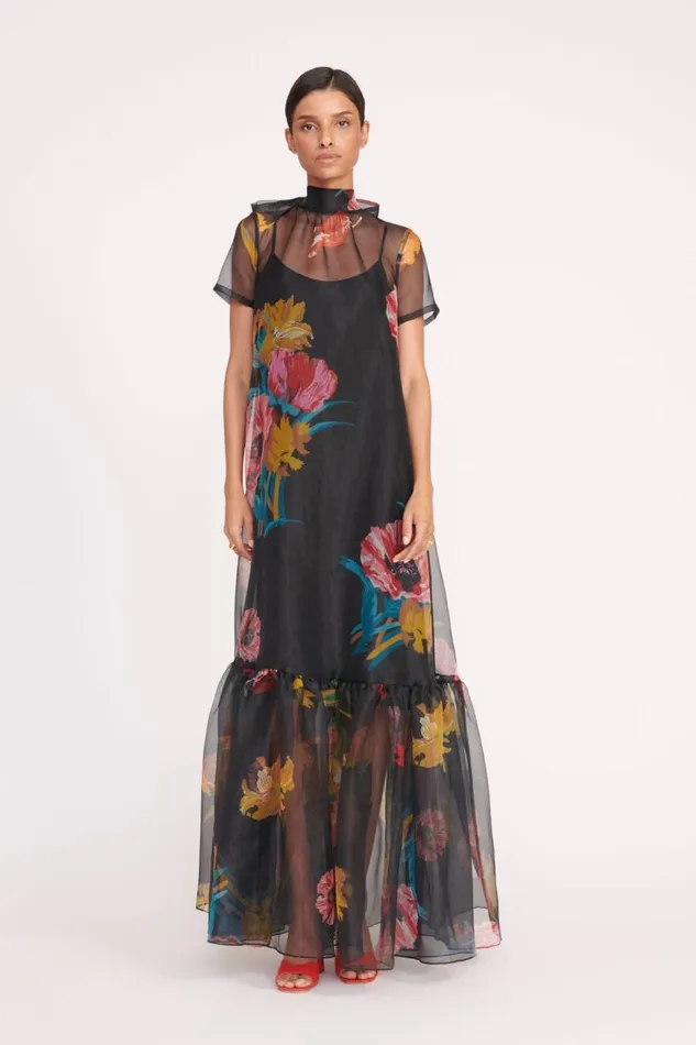 STAUD Bridal Women STAUD CALLUNA DRESS FIRST BLOOM NIGHT