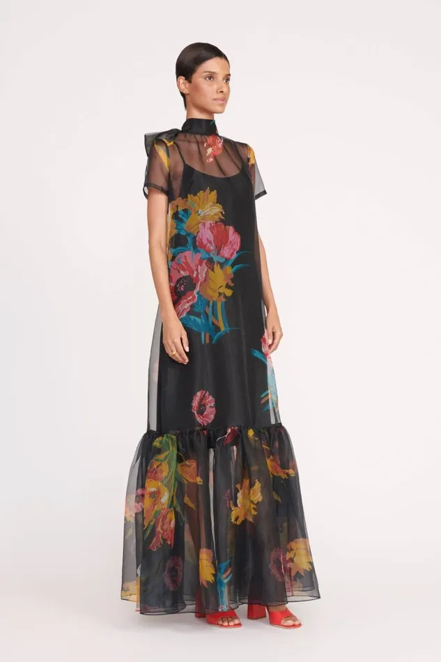 STAUD Bridal Women STAUD CALLUNA DRESS FIRST BLOOM NIGHT STAUD Bridal Women STAUD CALLUNA DRESS FIRST BLOOM NIGHT