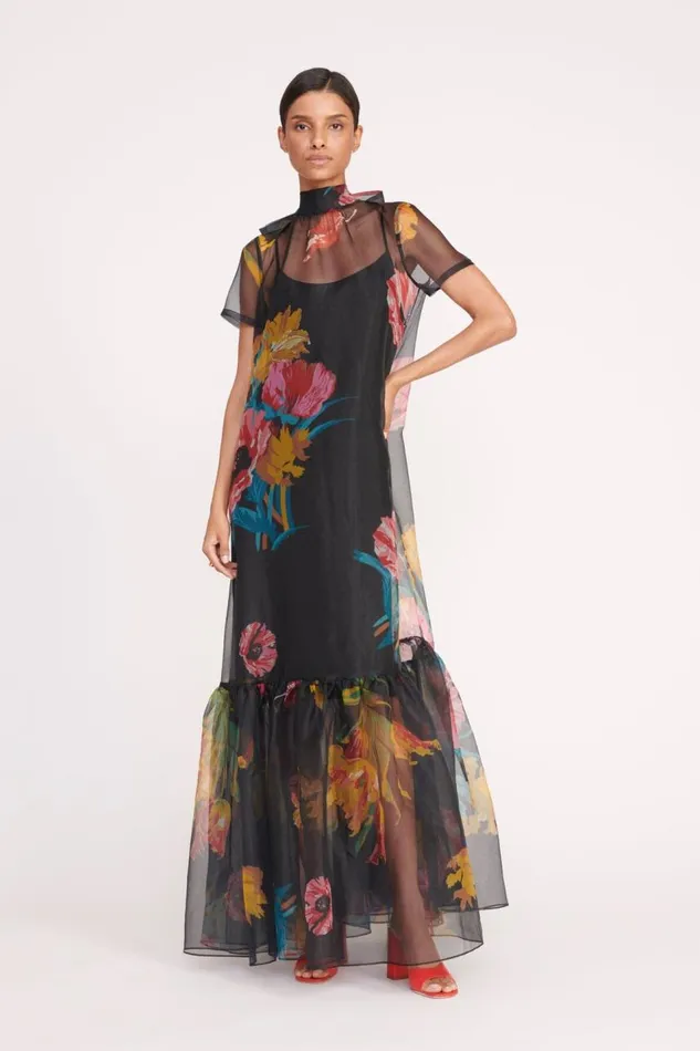 STAUD Bridal Women STAUD CALLUNA DRESS FIRST BLOOM NIGHT STAUD Bridal Women STAUD CALLUNA DRESS FIRST BLOOM NIGHT