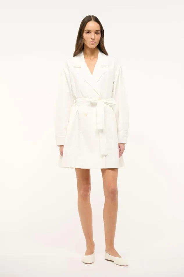 STAUD Bridal Women STAUD RINA DRESS WHITE