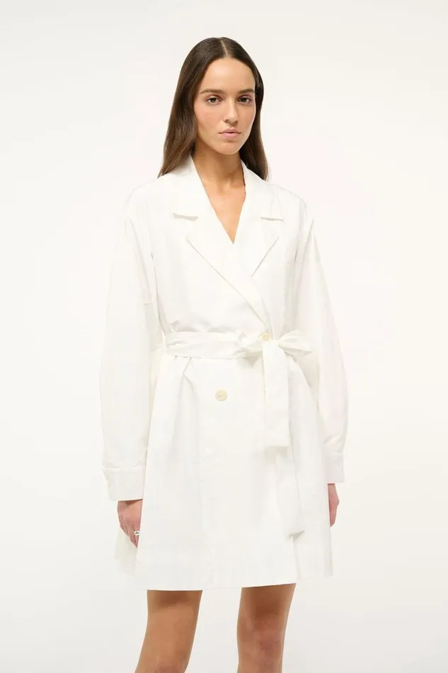STAUD Bridal Women STAUD RINA DRESS WHITE STAUD Bridal Women STAUD RINA DRESS WHITE