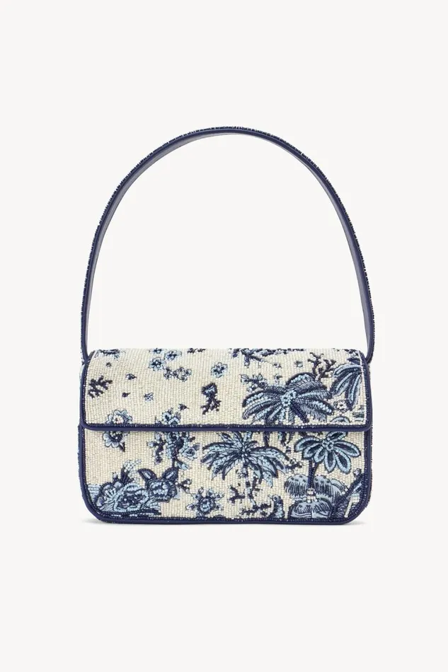 STAUD Bridal Women STAUD TOMMY BEADED BAG TOILE DE PUP