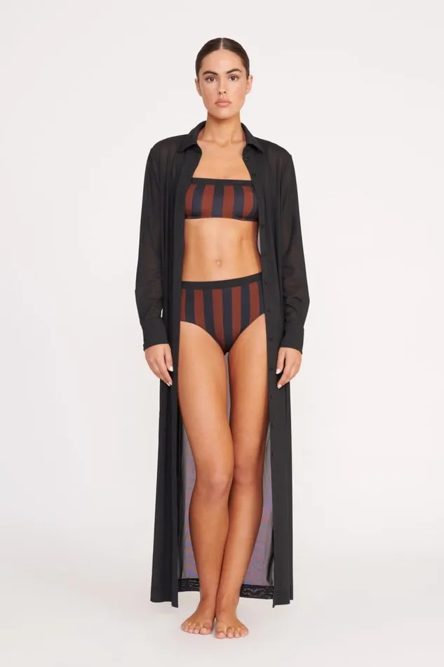 STAUD CoverUps Women STAUD VITA DRESS BLACK STAUD CoverUps Women STAUD VITA DRESS BLACK