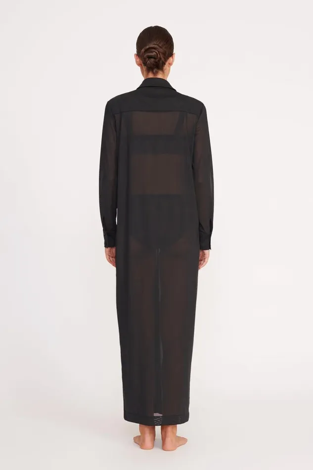 STAUD CoverUps Women STAUD VITA DRESS BLACK STAUD CoverUps Women STAUD VITA DRESS BLACK