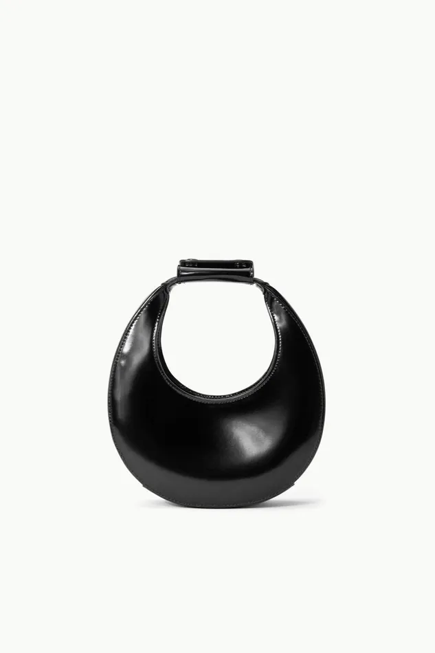 STAUD Crossbody Women STAUD GOOD NIGHT MOON BAG BLACK