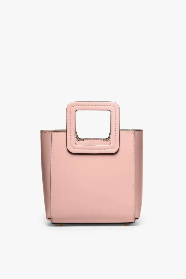 STAUD Crossbody Women STAUD MINI SHIRLEY LEATHER BAG DARK BLUSH STAUD Crossbody Women STAUD MINI SHIRLEY LEATHER BAG DARK BLUSH