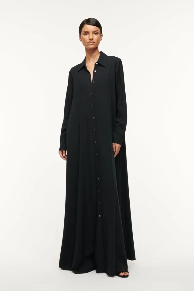STAUD Dresses Women STAUD ALESSIO DRESS BLACK STAUD Dresses Women STAUD ALESSIO DRESS BLACK